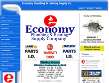Tablet Screenshot of economyplumbing.com